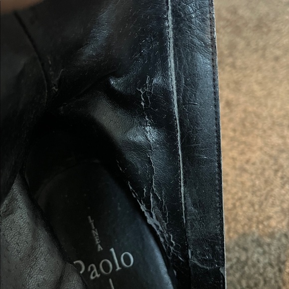 Linea Paolo black leather pointed toe bootie size 8.5 - Picture 14 of 14